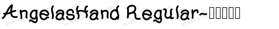 AngelasHand Regular字体转换